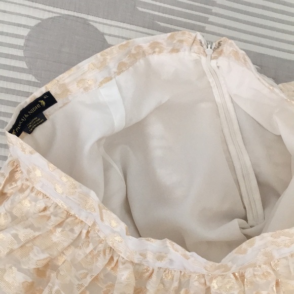 Anthropologie Pankaj & Nidhi Burnout Shimmer Maxi Skirt - Picture 9 of 14